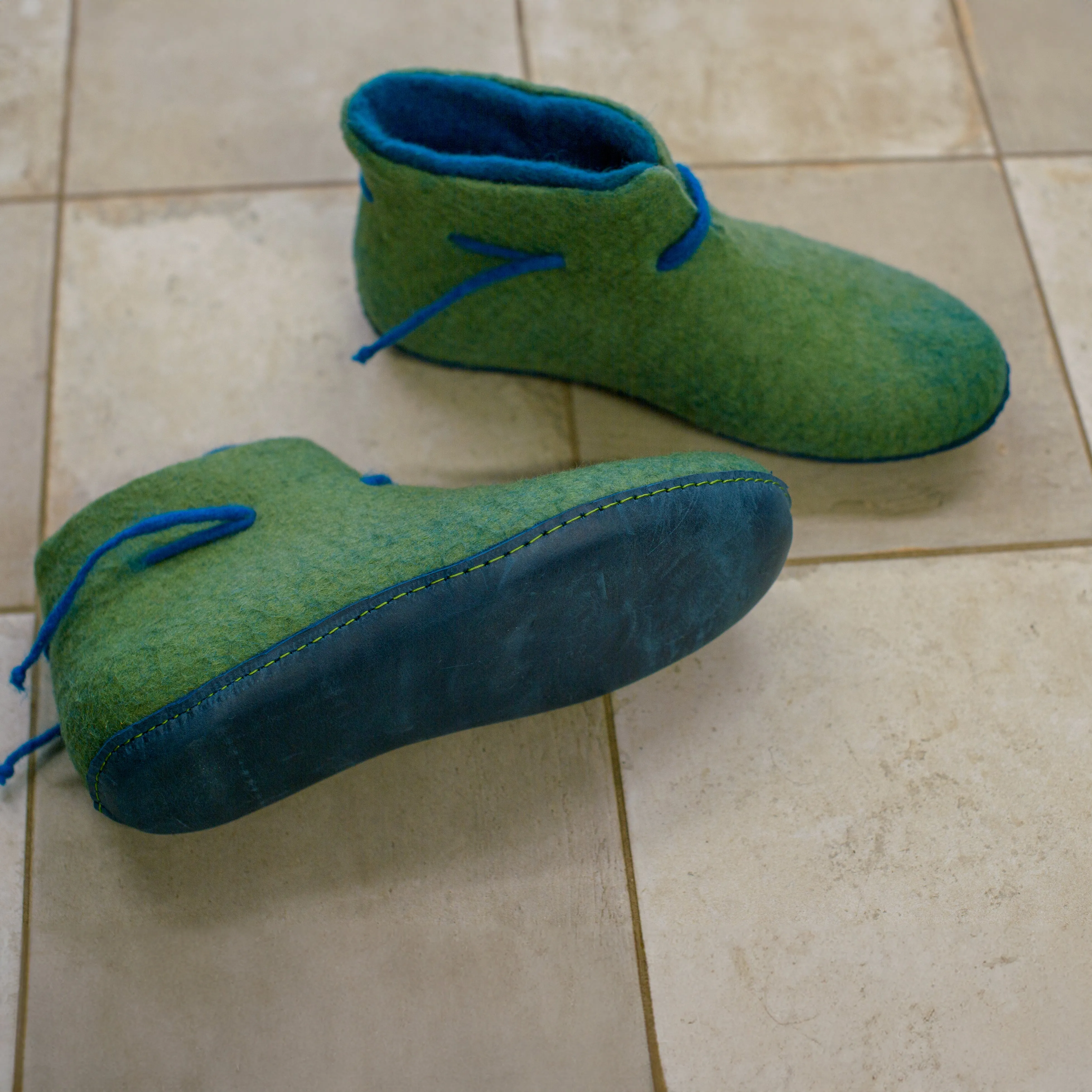 Women's WOOBOOTS Double - Olive and Turquoise