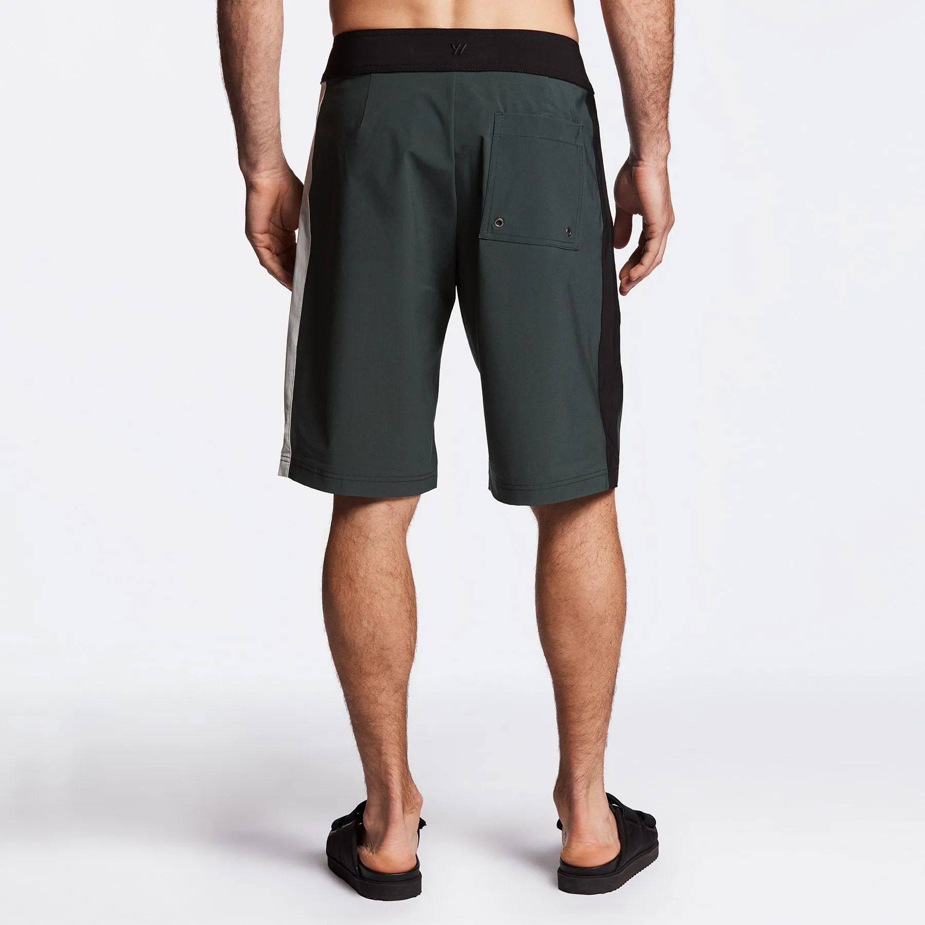 Y/OSEMITE Tri Color Boardshort - Bamboo/Black/Shell