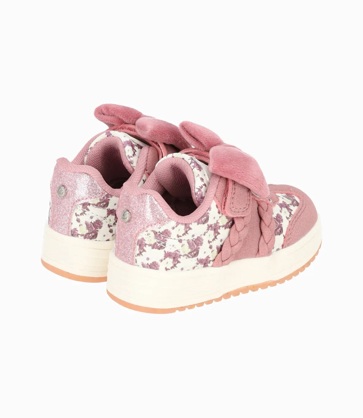 Zapatilla bebé niña con flores