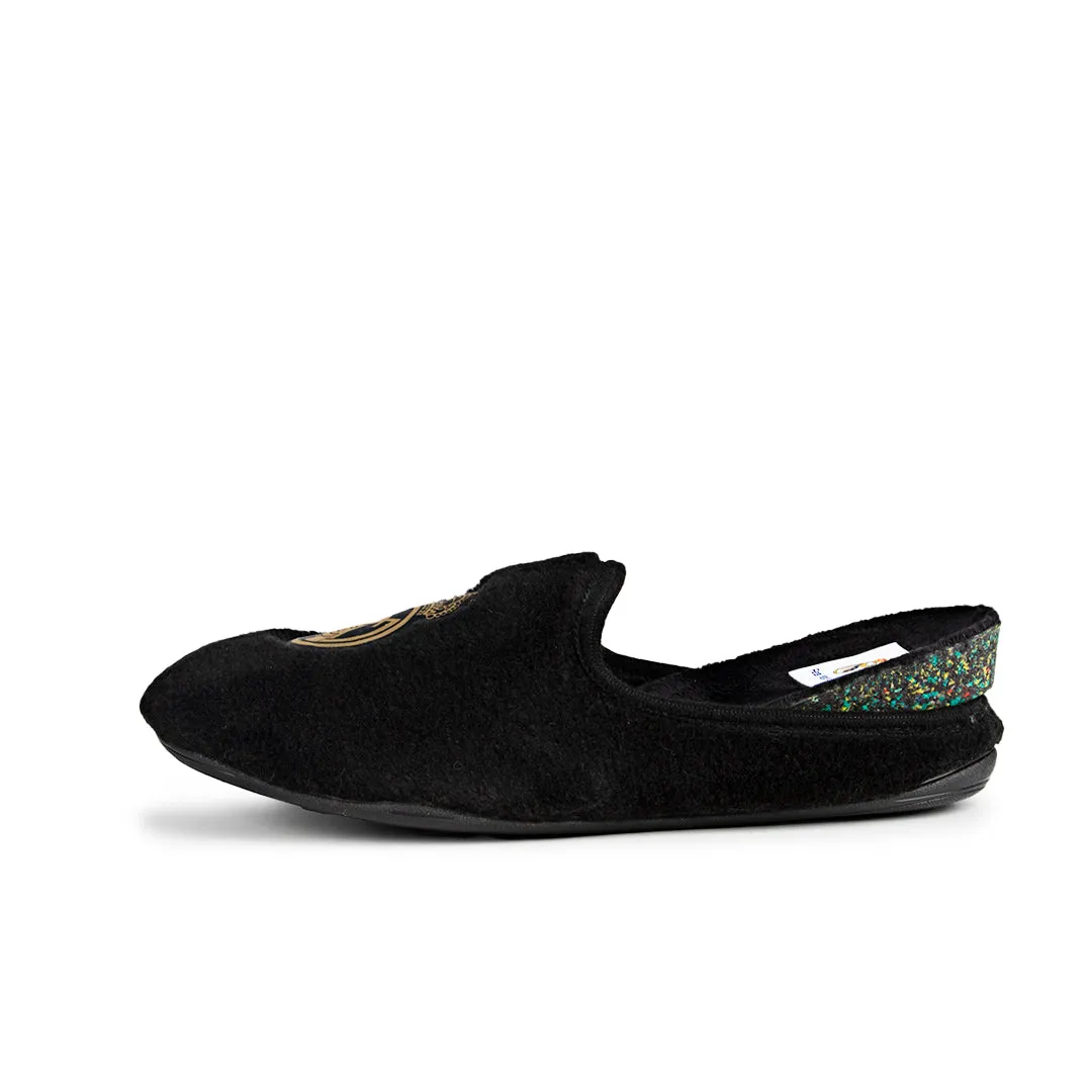 Zapatillas de casa Real Madrid Oficiales Temporada 24-25 en Suatex Negras