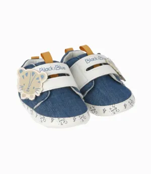 Zapato recién nacido denim