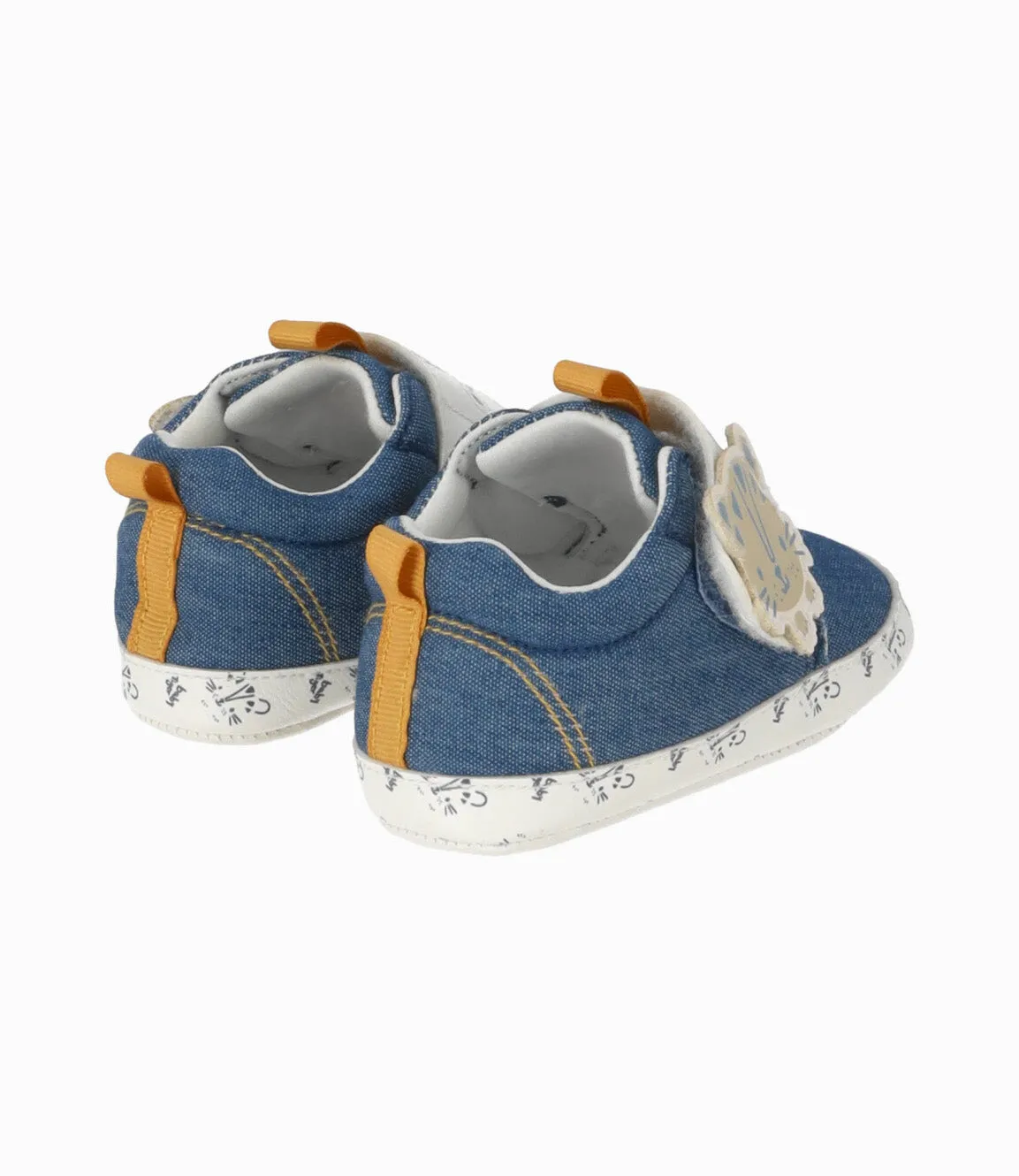 Zapato recién nacido denim