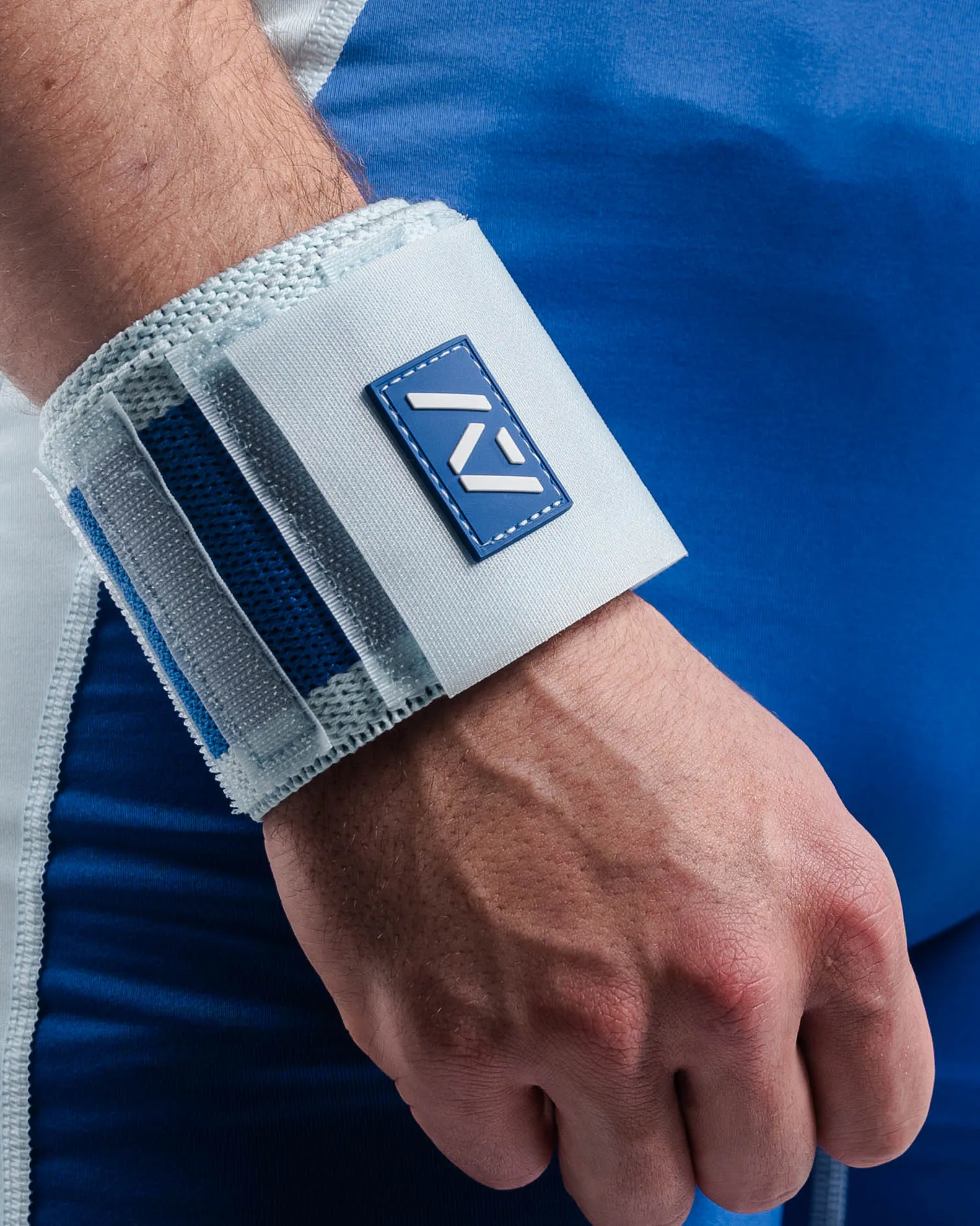 Zebra Wrist Wraps - Cyanite